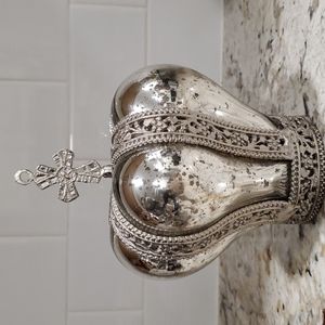 Crown religious Lightshade. Vintage Catholic